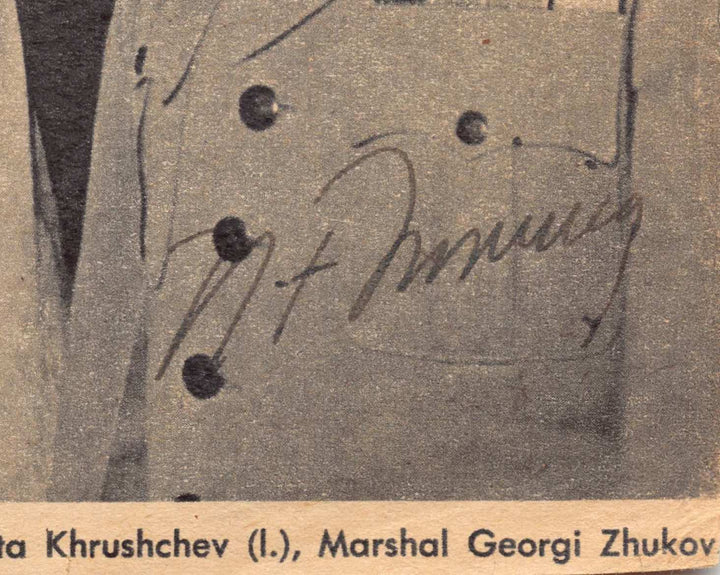 General Nathan Twining US Air Force Chief of Staff Autograph Signed News Photo