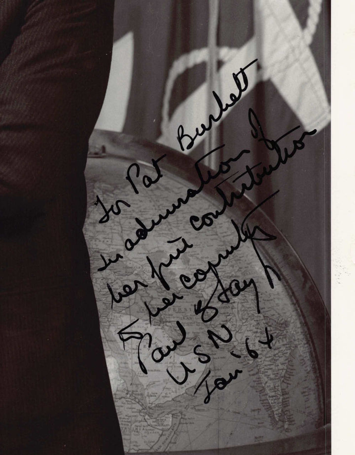 Paul Fay US Secretary of the Navy Vintage Autograph Signed Political Photo