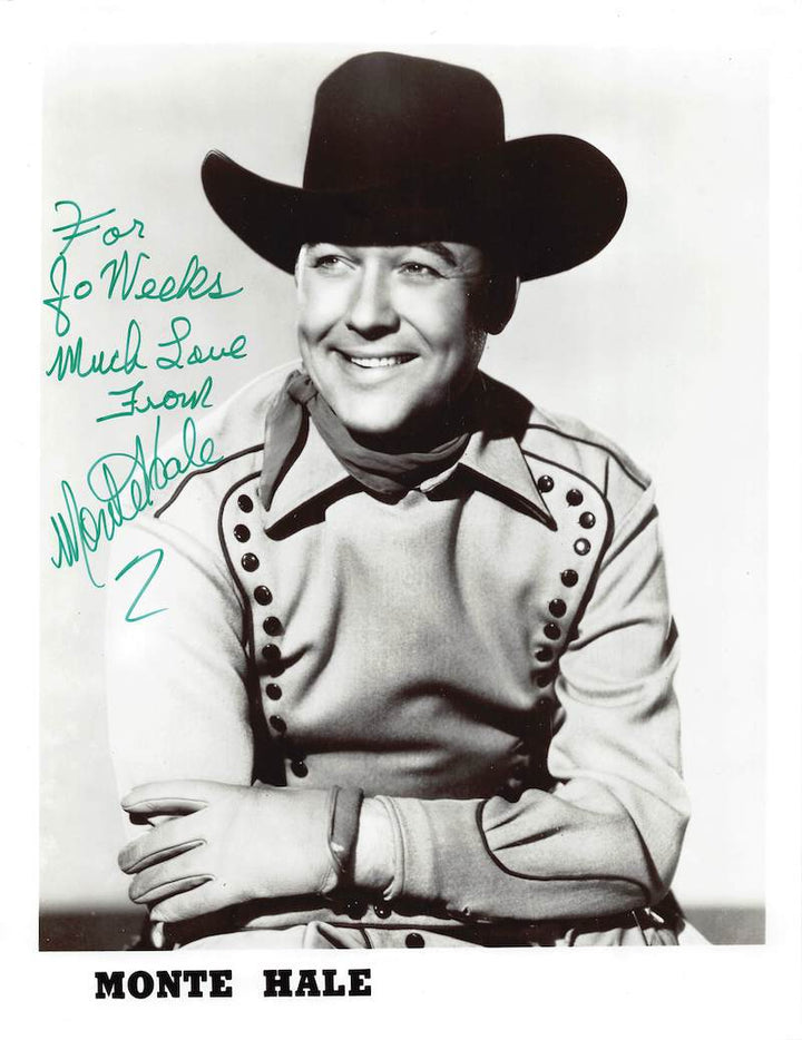Monte Hale Oregon Trail Western Movie Actor Autograph Signed Photo