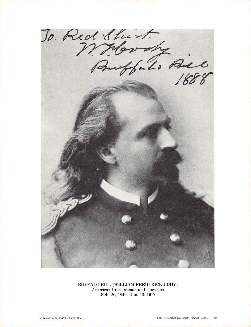 Buffalo Bill Cody American Frontiersman Vintage Portrait Gallery Print