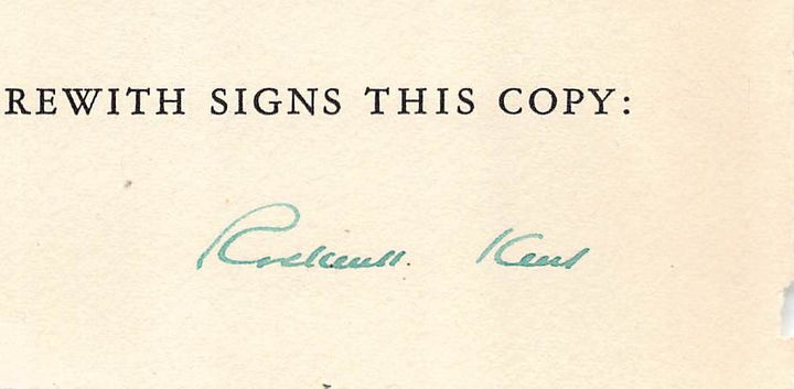 Rockwell Kent American Illustrator Autograph Signed Limited Edition Print