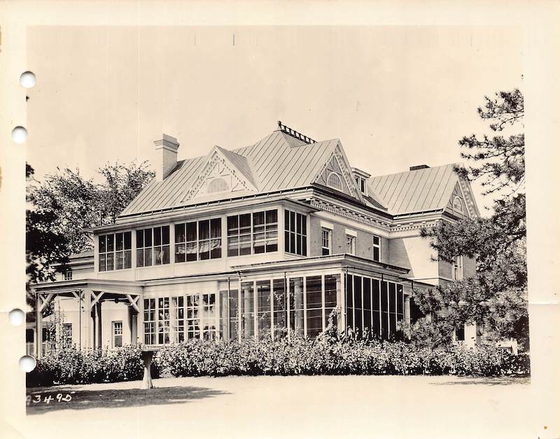 Fort Leavenworth KS General King's Quarters Vintage 1930s Military File Photo