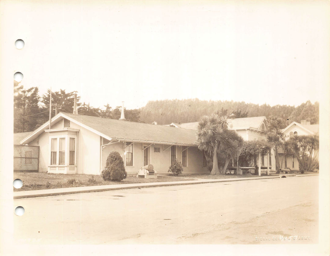 Presidio Officers Club San Francisco Vintage 1930s Military File Photo