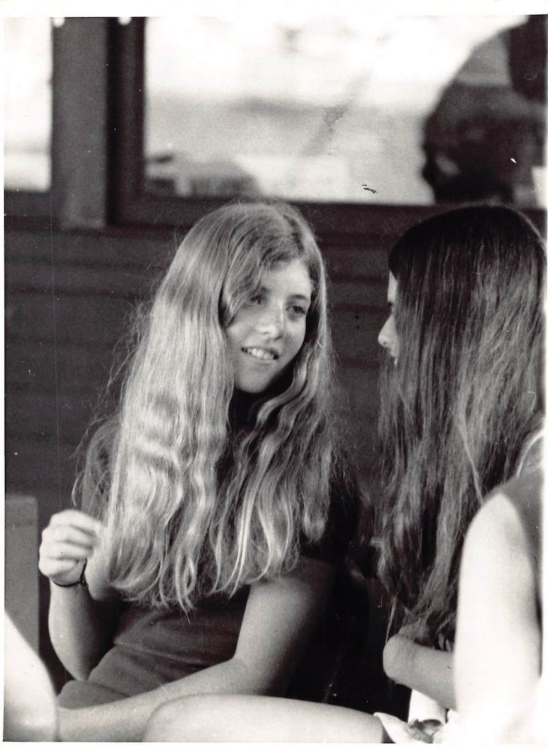 Young Caroline Kennedy at US Open Tennis Match Vintage Press Photo 1971