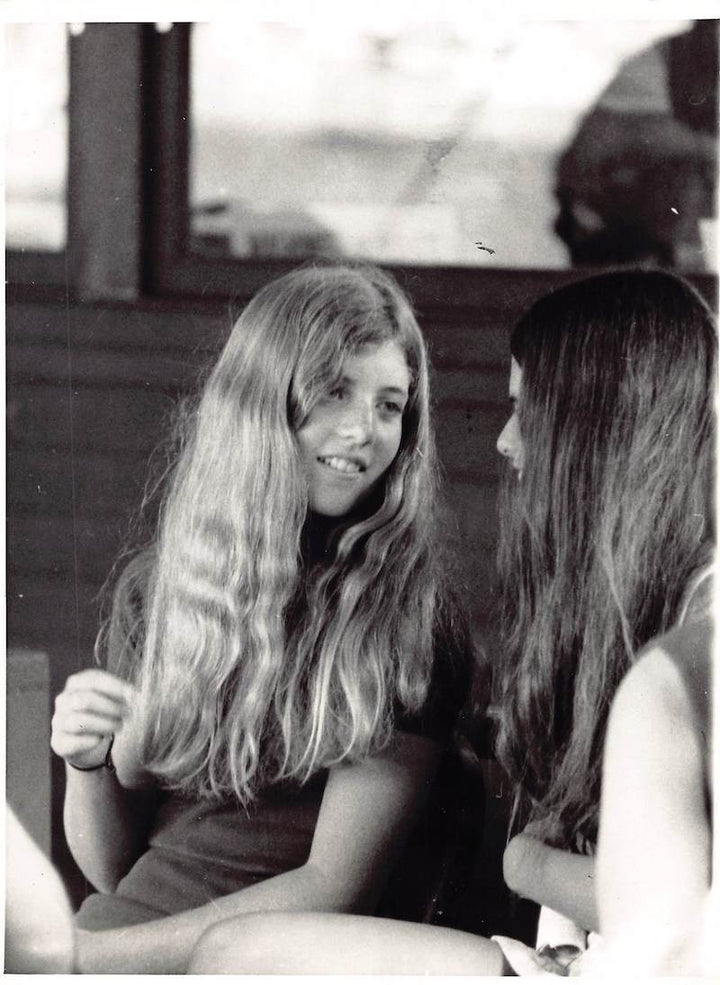 Young Caroline Kennedy at US Open Tennis Match Vintage Press Photo 1971