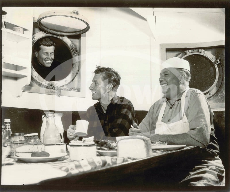 President John F. Kennedy Fun Ship Porthole Political News Archive Press Photo