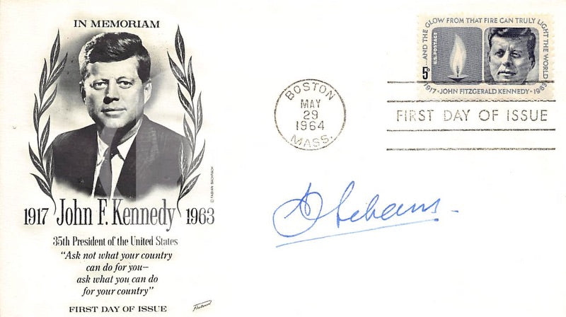 Eugene Schauss Luxembourg Foreign Minister Autograph Signed JFK Mail Cover