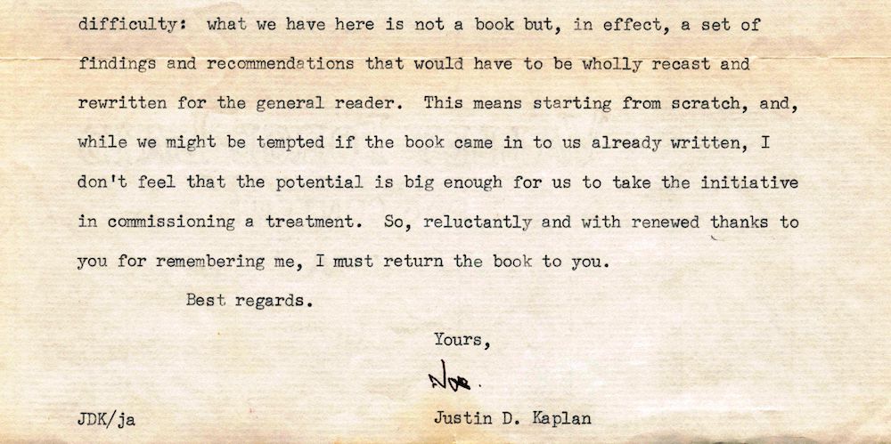 Henry Nash Smith American Studies Mark Twain Scholar Autograph Signed Letter