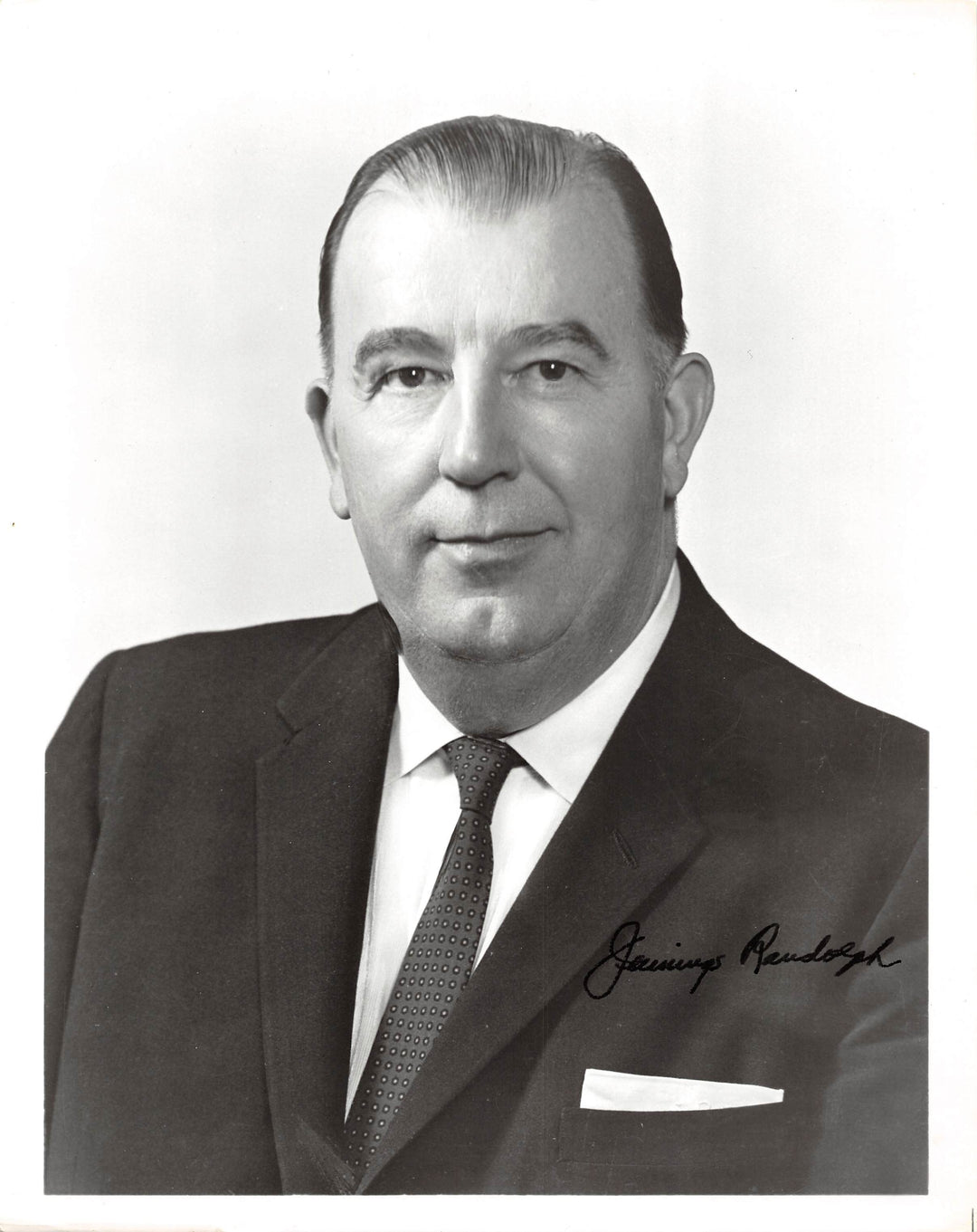 Jennings Randolph West Virginia New Deal Congressman Vintage Autograph Signed Photo