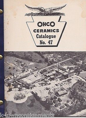 PITTSBURGH PA HOMMEL CERAMICS GRAPHIC ADVERTISING POTTERY EQUIPMENT CATALOG - K-townConsignments