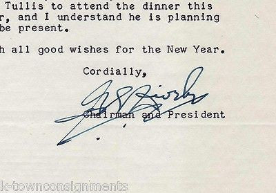 GEORGE DIVELY HARRIS INTERTYPE CORP CLEVELAND OH AUTOGRAPH SIGNED STATIONERY - K-townConsignments