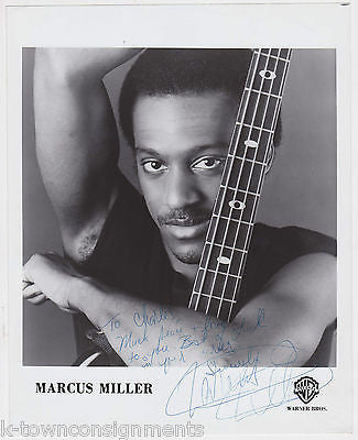 MARCUS MILLER R&B MUSIC SINGER VINTAGE AUTOGRAPH SIGNED STUDIO PROMO PHOTO - K-townConsignments