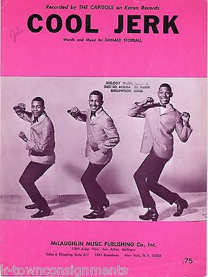 THE CAPITOLS COOL JERK KAREN RECORDS VINTAGE 1960s SHEET MUSIC & LYRICS - K-townConsignments