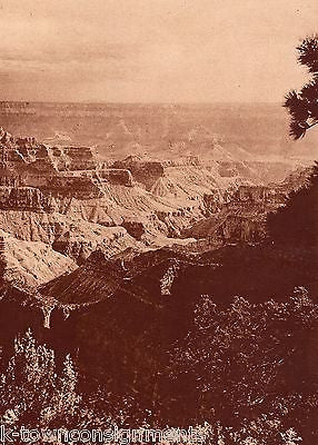 GRAND CANYON NATIONAL PARK LANDSCAPE ANTIQUE 1920s NEWS PHOTO POSTER PRINT - K-townConsignments