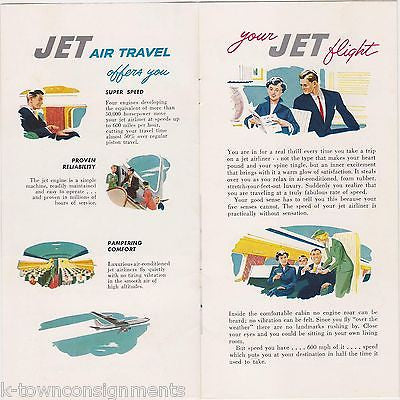 WESTERN AIRLINES VINTAGE WELCOME ABOARD GRAPHIC ADVERTISING BROCHURES PACKET - K-townConsignments
