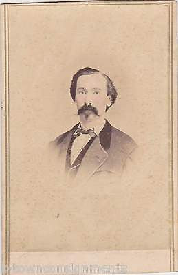 CONFEDERATE CIVIL WAR OFFICER BEN TOWNSEND KILLED BY SNIPER 1863 IDed CDV PHOTO - K-townConsignments