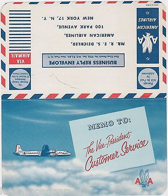 AMERICAN AIRLINES MERCURY GRAPHIC ADVERTISING BOARDING PACKET IN FLIGHT FLYERS - K-townConsignments