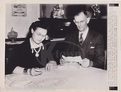 HAROLD GOAD WWII BOMBER PILOT SHOT DOWN IN GUAM VINTAGE NEWS PRESS PHOTO 1945 - K-townConsignments