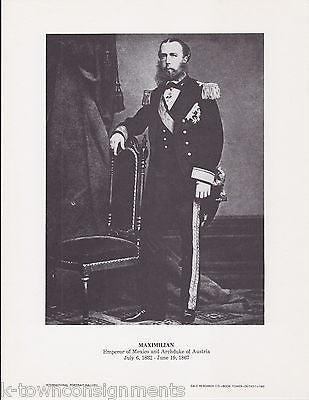 Maximilian Emperor Mexico Austria Vintage Portrait Gallery Poster Photo Print - K-townConsignments