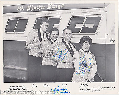 RHYTHM KINGS HARRISBURG PA COUNTRY MUSIC SINGERS AUTOGRAPH SIGNED PROMO PHOTO - K-townConsignments