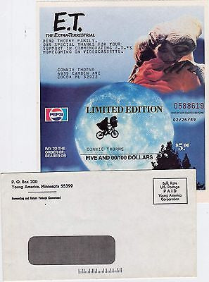 E. T. EXTRA TERRESTRIAL MOVIE VINTAGE LIMITED EDITION VHS PEPSI AD COUPON MAILER - K-townConsignments