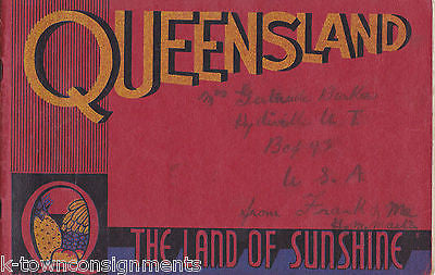 QUEENSLAND AUSTRALIA LAND OF SUNSHINE VINTAGE GRAPHIC SOUVENIR PHOTO BOOK - K-townConsignments