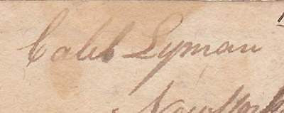 CALEB LYMAN AMERICAN PATRIOT WAR OF 1812 LIEUTENANT KIA AUTOGRAPH SIGNATURE - K-townConsignments