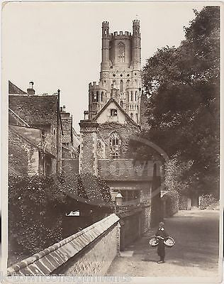 ELY CATHEDRAL MONASTERY CAMBRIDGESHIRE ENGLAND ANTIQUE PHOTO BY EWING GALLOWAY - K-townConsignments