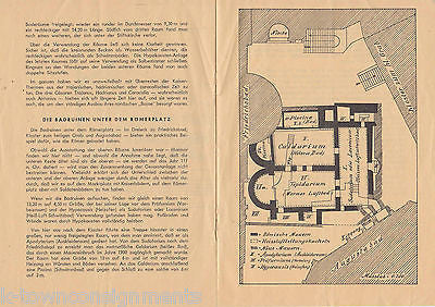 ROMAN RUINS VINTAGE GERMAN HEINRICH BERL ARCHEOLOGY ILLUSTRATED BOOKLET - K-townConsignments