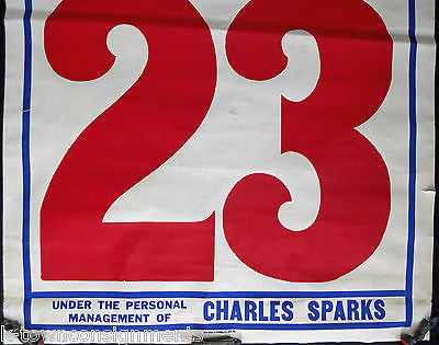 DOWNIE BROS. BIG 3 RING CIRCUS SPRINGFIELD 1930s ANTIQUE AD CARNIVAL POSTER - K-townConsignments