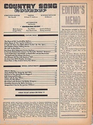 WAYLON JENNINGS TEX RITTER VINTAGE COUNTRY SONG ROUNDUP MUSIC MAGAZINE 1967 - K-townConsignments