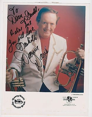 DANNY DAVIS NASHVILLE BRASS BAND MUSICIAN VINTAGE AUTOGRAPH SIGNED STUDIO PHOTO - K-townConsignments