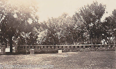 FORT LEAVENWORTH STONE BARRIER WALL KANSAS VINTAGE WWII MILITARY FILE PHOTO - K-townConsignments