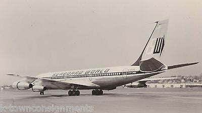 SEABOARD AIRWAYS BOEING 707 JET AIRPLANE VINTAGE ADVERTISING PROMO PHOTO - K-townConsignments