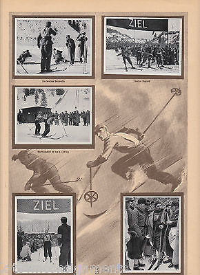 OLYMPIC SKIING EVENTS OLYMPICS 1936 PHOTO CARDS POSTER PRINT - K-townConsignments