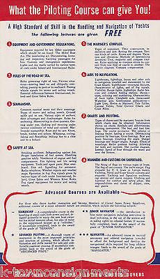 UNITED STATES POWER SQUADRONS VINTAGE BOATING PILOTS GRAPHIC SALES AD FLYER - K-townConsignments