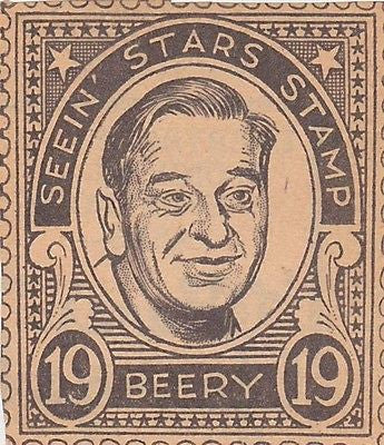 NOAH BEERY MOVIE ACTOR VINTAGE SEEIN STARS STAMP GRAPHIC PHOTO PROMO - K-townConsignments