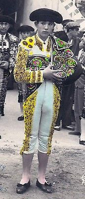 PACO CAMINO SPANISH MATADOR BULL FIGHTER RARE AUTOGRAPH SIGNED LATIN DECO PHOTO - K-townConsignments