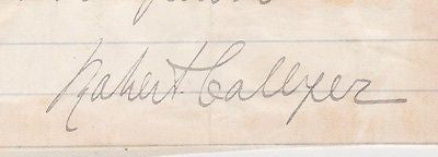 ROBERT COLLYER ANTI-SLAVERY CHURCH CLERGY TRIED OF HERESY AUTOGRAPH SIGNATURE - K-townConsignments