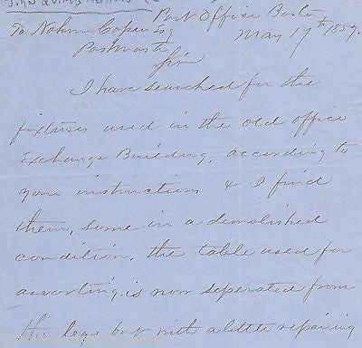JOHN QUINCY ADAMS CIVIL WAR COLONEL POLITICIAN ANTIQUE AUTOGRAPH SIGNED LETTER - K-townConsignments