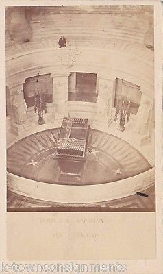 TOMB OF NAPOLEON BONAPARTE FINE ANTIQUE CDV CARTE de VISITE PHOTOGRAPH - K-townConsignments