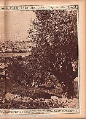 JERUSALEM & PALESTINE ISRAELI HOLY LAND ANTIQUE 1920s NEWS PHOTO POSTER PRINT - K-townConsignments