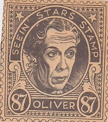 EDNA MAY OLIVER MOVIE ACTRESS VINTAGE SEEIN STARS STAMP GRAPHIC PHOTO PROMO - K-townConsignments