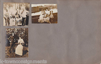 CAMP ONAWAY NATIVE AMERICAN DRESS GIRLS ANTIQUE SNAPSHOT PHOTOS 1914 - K-townConsignments