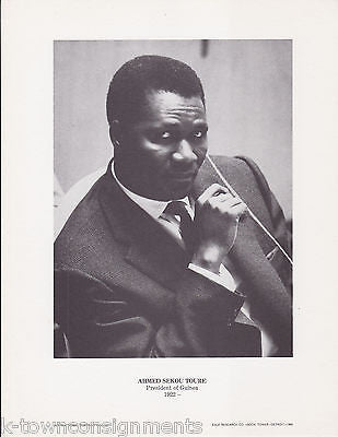 Ahmed Sekou Toure Guinea President Vintage Portrait Gallery Poster Photo Print - K-townConsignments