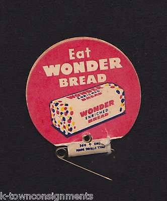 HOWDY DOODY SAYS EAT WONDER BREAD VINTAGE TV SHOW GRAPHIC ADVERTISING PIN - K-townConsignments