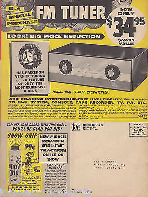 BURSTEIN APPLEBEE VINTAGE ELECTRONICS SALES CATALOG 1961 - K-townConsignments