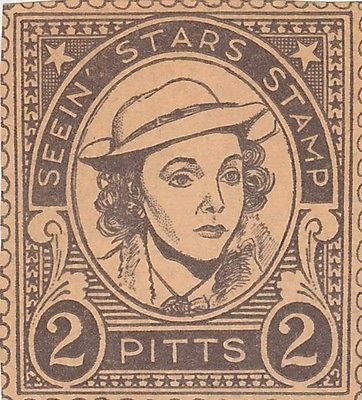 ZASU PITTS MOVIE ACTRESS VINTAGE SEEIN STARS STAMP GRAPHIC PHOTO PROMO - K-townConsignments