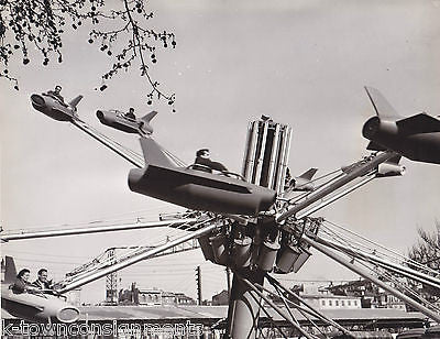 CARNAVAL JET PLANE RIDE MARSEILLE VINTAGE PROFESSIONAL TRAVEL PHOTO - K-townConsignments