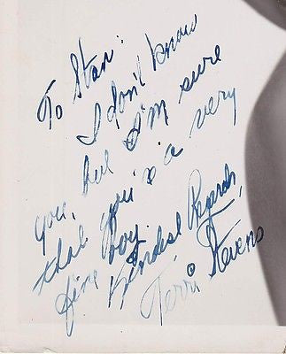 TERRI STEVENS BRITISH TV MOVIE ACTRESS VINTAGE AUTOGRAPH SIGNED HEAD-SHOT PHOTO - K-townConsignments